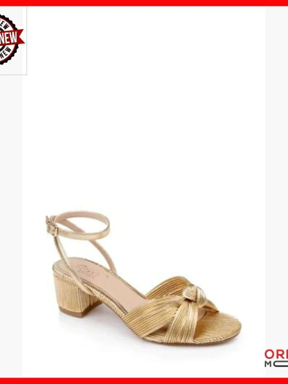 Low Block Heel Pleated Sandals Women's Dress Shoes